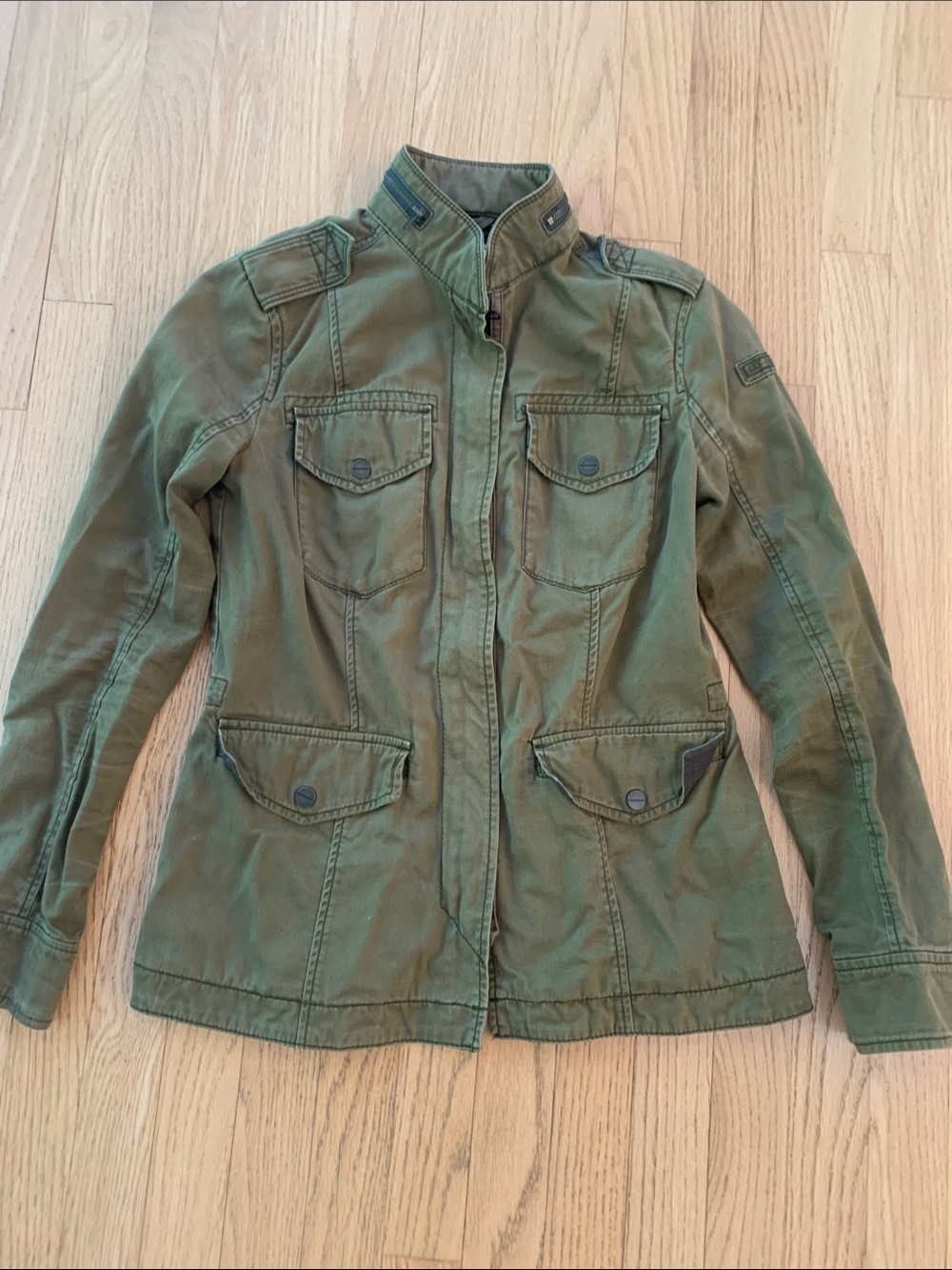 Abercrombie & Fitch Women’s Utility Military Field Jacket Army Green Small